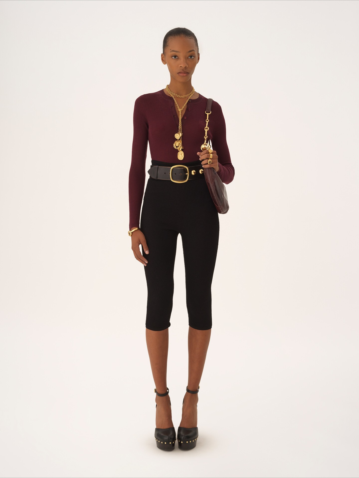 Henley shirt in superfine wool knit - 1.0