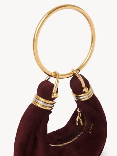 Mini Bracelet Hobo bag in suede leather - 9