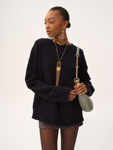Logo sweater in a wool & cashmere knit - 4