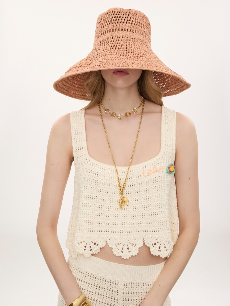 The Chlo&eacute; Raffia capeline hat - 3
