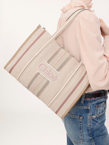 Woody Loop tote bag in canvas - 3