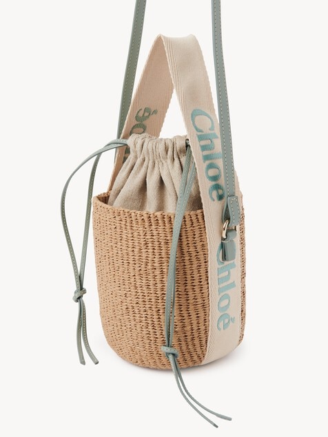 Small Woody basket in natural fibers