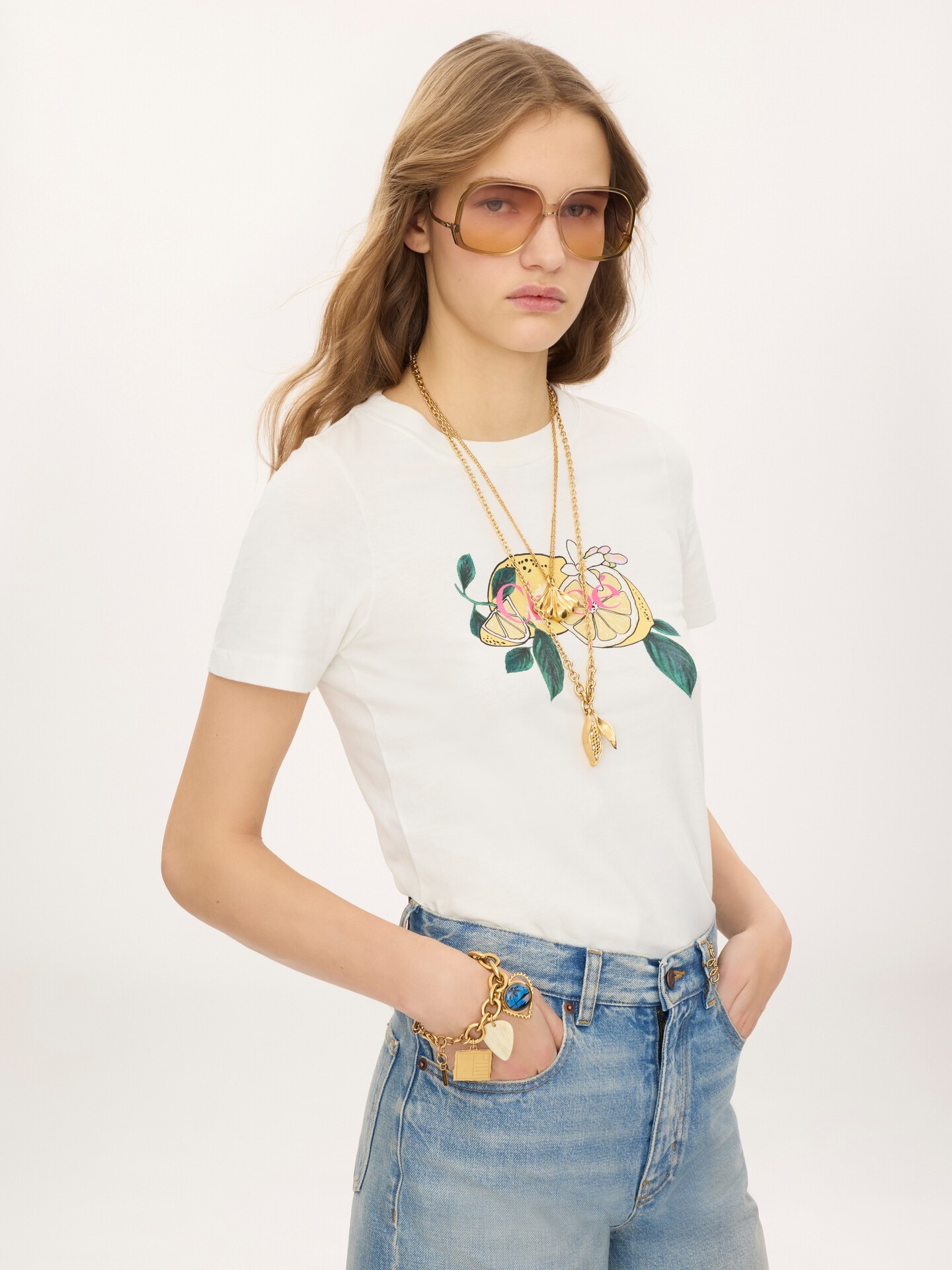 Crew-neck logo T-shirt in cotton jersey - 3.0