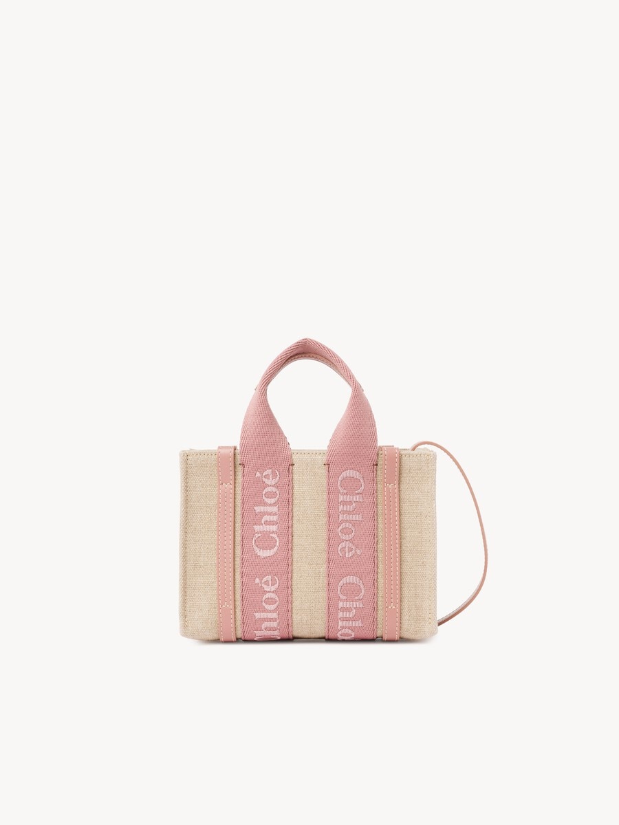 Minibolso tote Woody de lino - 2