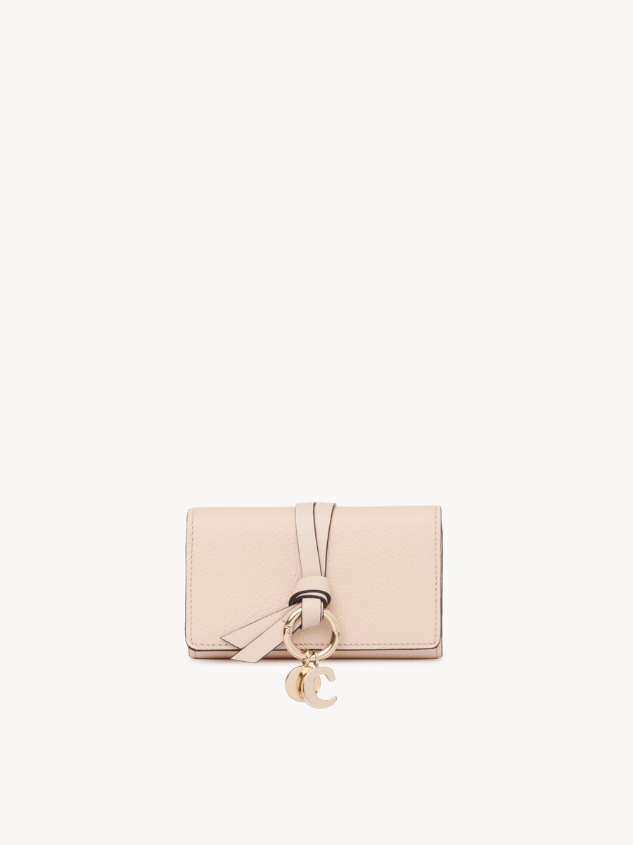 Alphabet key case in grained leather - 2