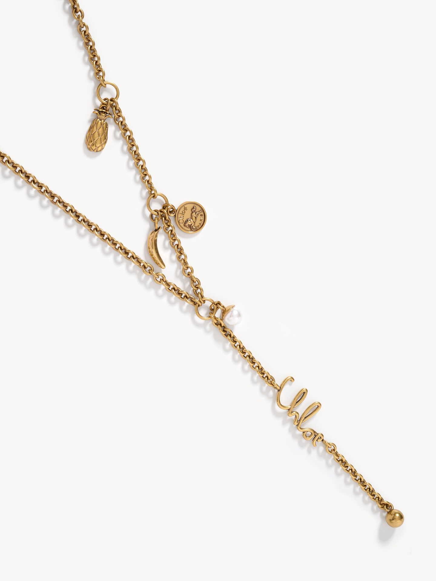 Mini Chlo&eacute; Icons shoulder bag with chain in velvet with studs - 6.0