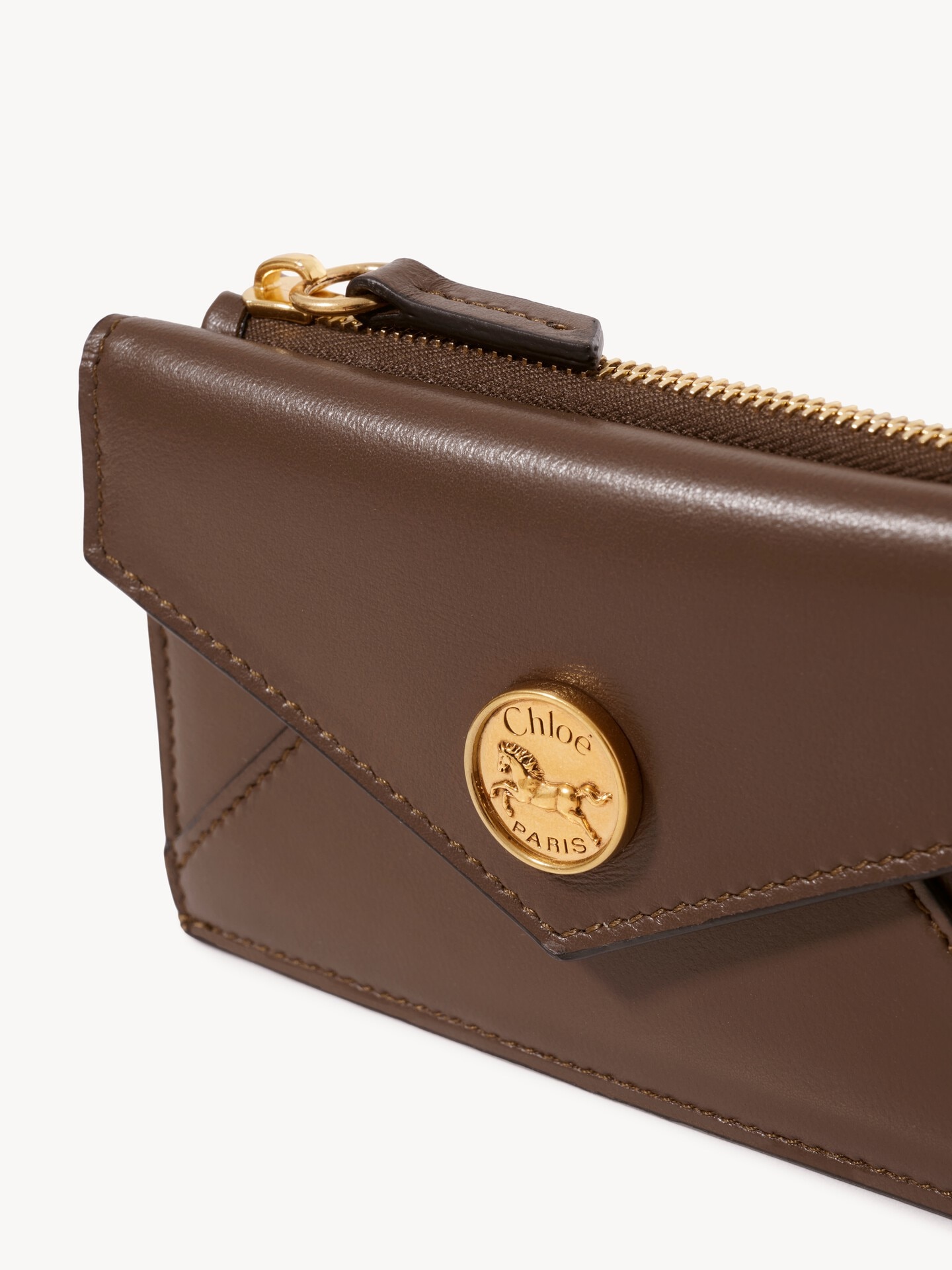Small Envelope purse with card slots in soft & suede leather - 5.0