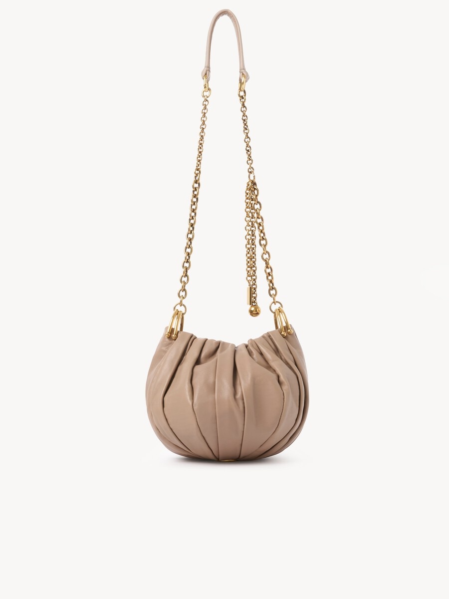 Chlo&eacute; Pliss&eacute; shoulder bag with chain in pleated leather - 5
