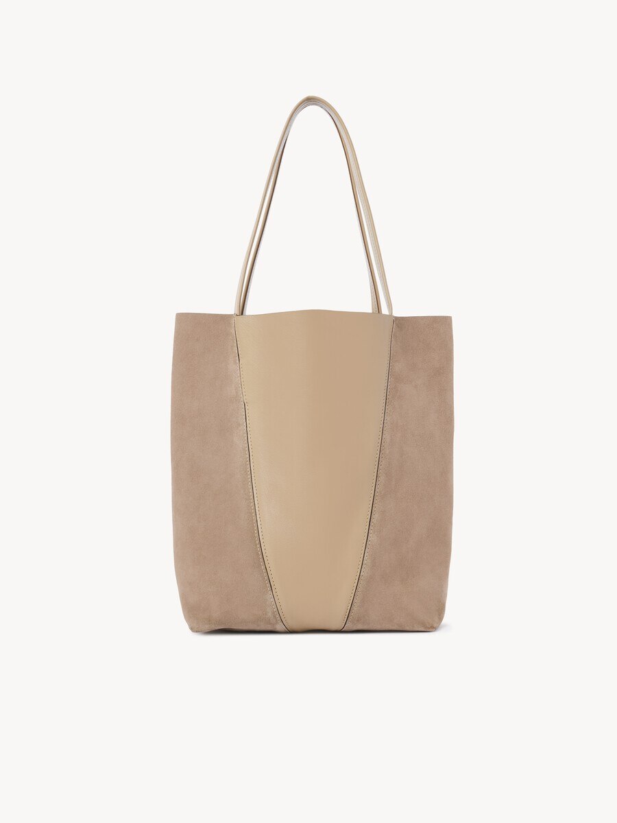 Bolso tote Chlo&eacute; Spin de cuero granulado y ante - 5
