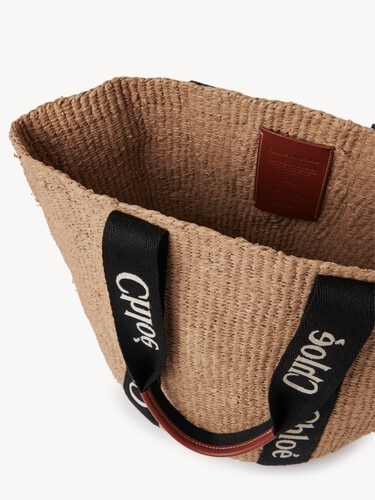 Large Woody basket in natural fibers - 6
