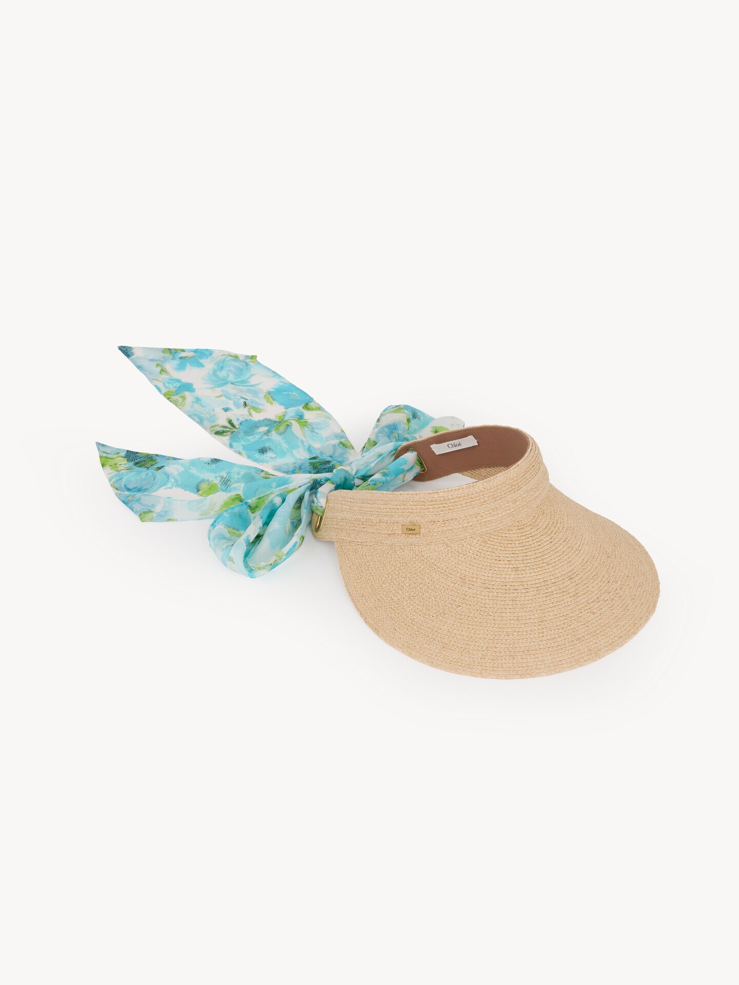 The Chlo&eacute; visor in raffia - 1.0