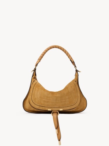 Small Marcie shoulder bag in suede leather - 2