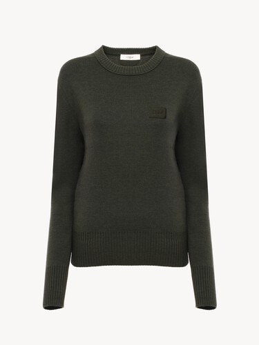 Logo sweater in a merino wool knit - 1