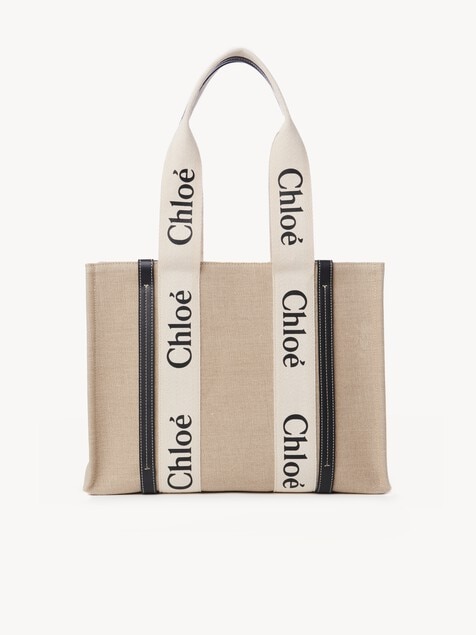 Bolso tote Woody de lino