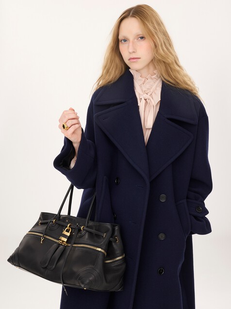 Large Paddington Sling east-west bag in soft leather