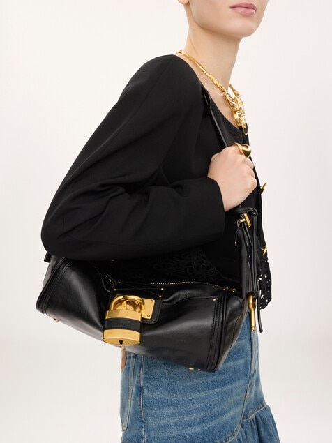 Paddington crossbody bag in grained leather