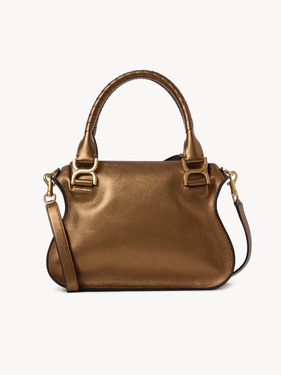 Bolso Marcie peque&ntilde;o de cuero metalizado - 7