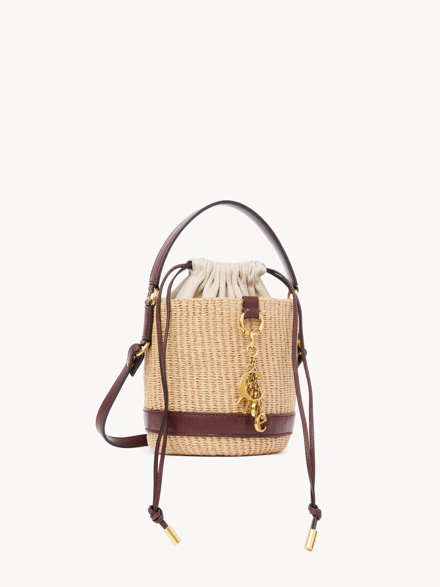 Chlo&eacute; Charms basket bag in natural fibers - 2