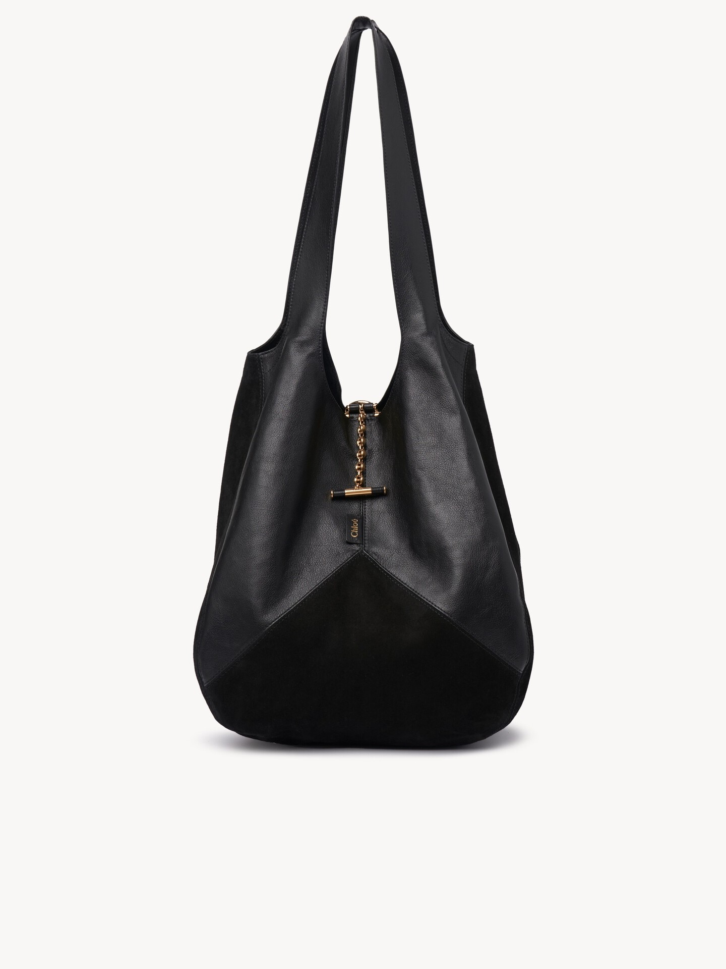Chlo&eacute; Balloon bag in grained & suede leather - 1.0