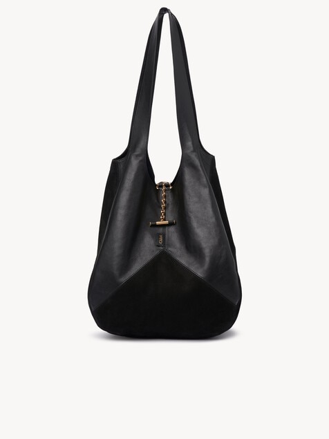 Chlo&eacute; Balloon bag in grained & suede leather