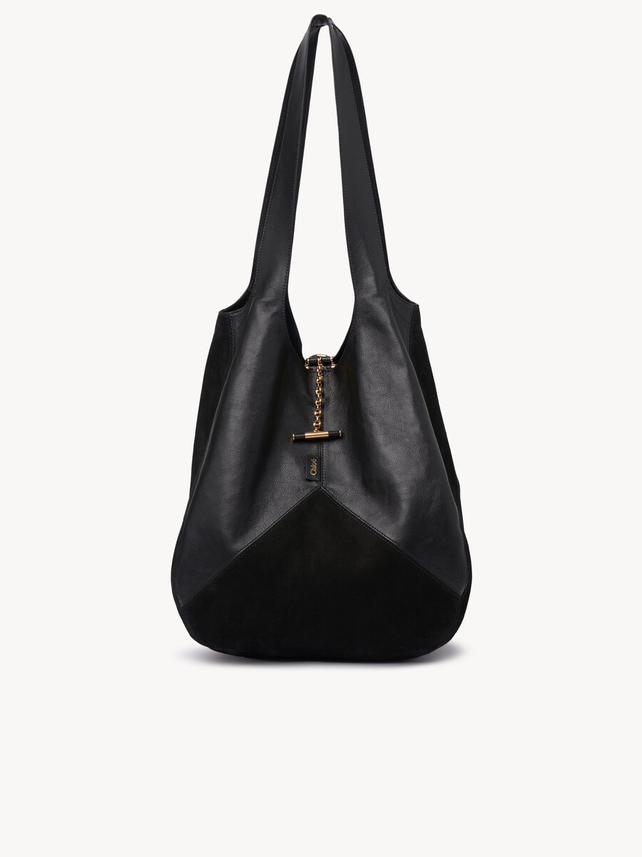Chlo&eacute; Balloon bag in grained & suede leather - 1