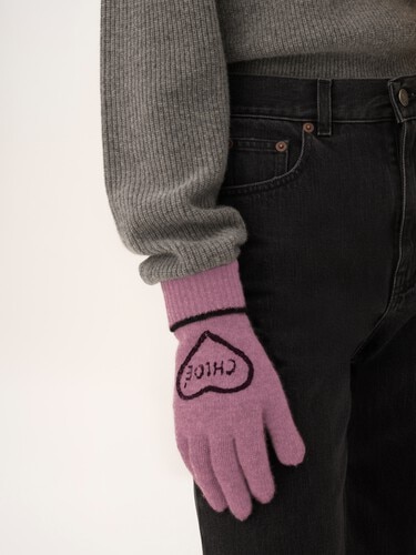 The Chlo&eacute; Encoeur gloves in wool & cashmere - 2