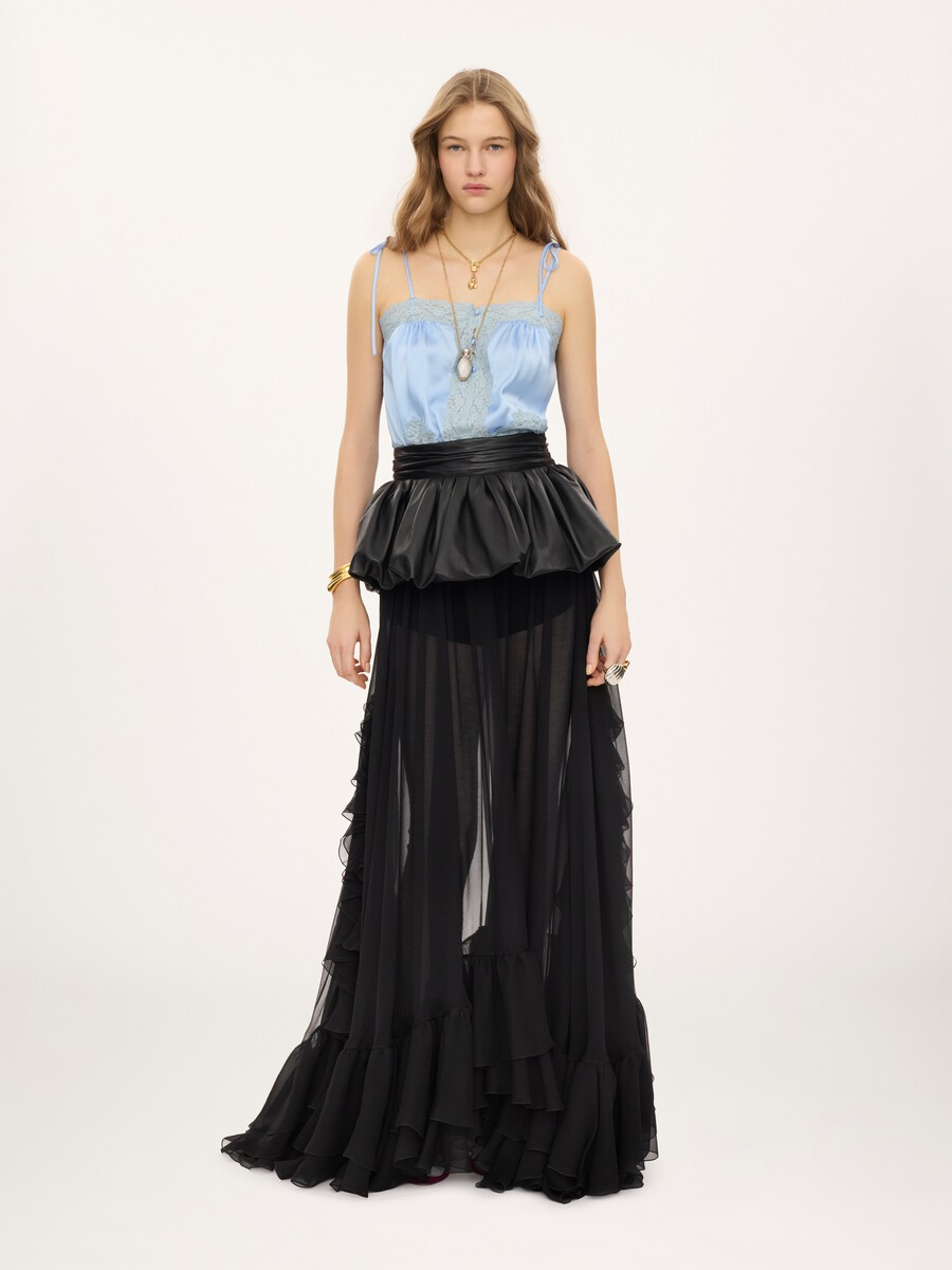 Peplum belt in leather - 6