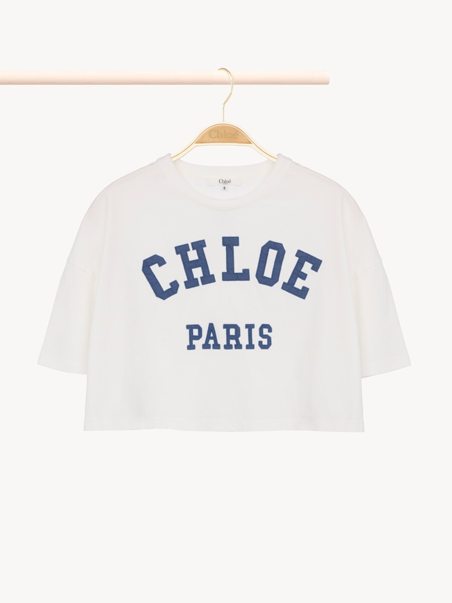 Kids' cropped logo T-shirt - 2