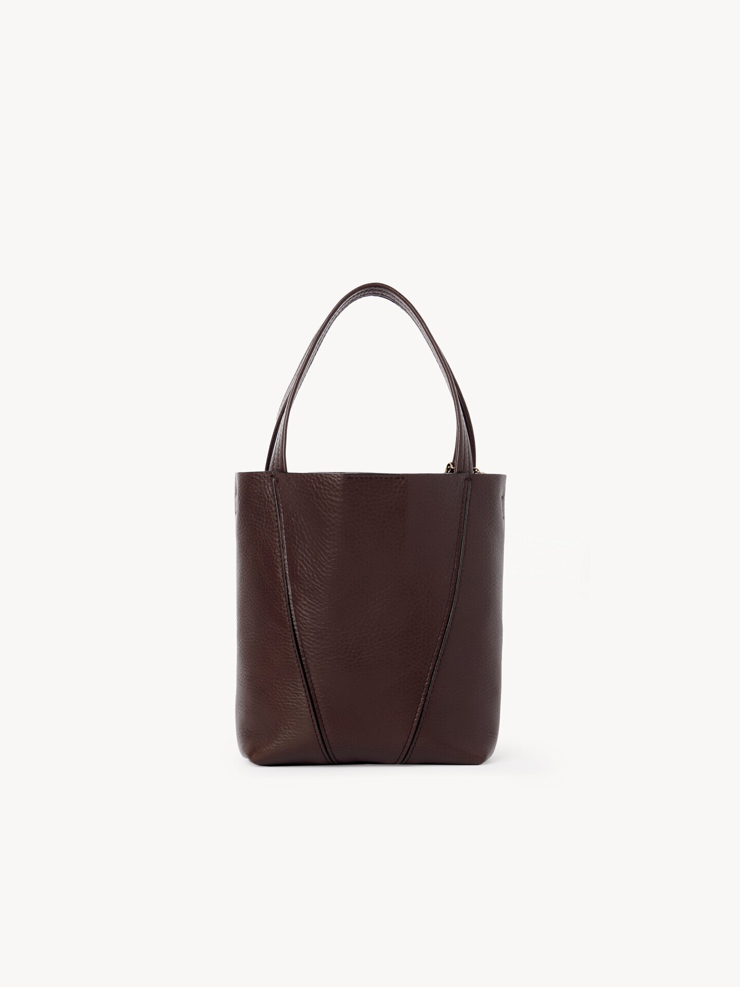 Small Chlo&eacute; Spin tote bag in grained leather - 5.0