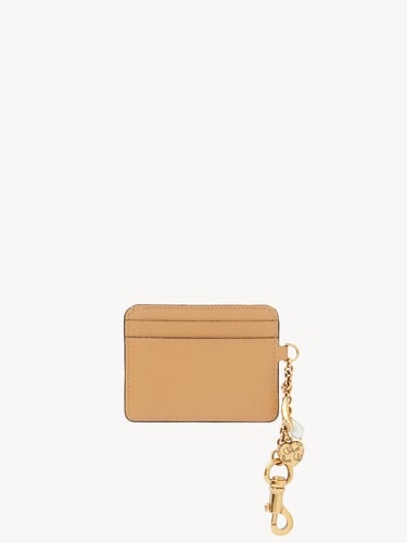 Chlo&eacute; Charms card holder in grained leather - 4