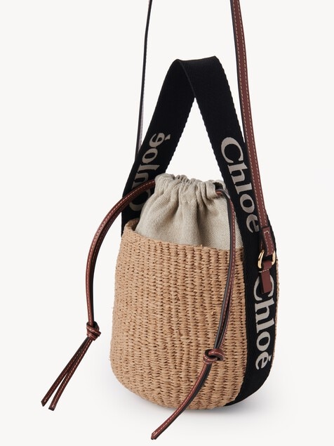 Small Woody basket in natural fibers