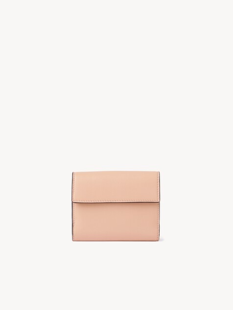 Small Envelope tri-fold in grained leather