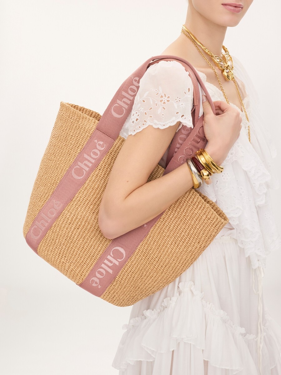 Large Woody basket in natural fibers - 3