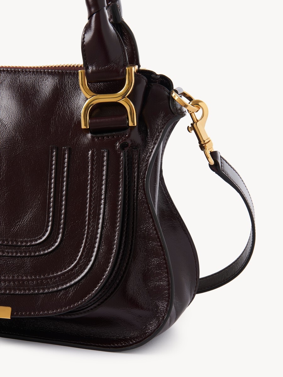 Small Marcie bag in shiny leather - 5