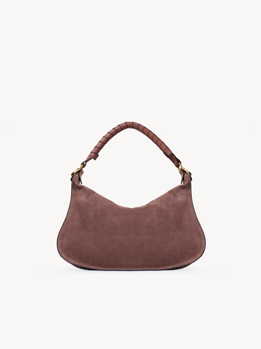 Small Marcie shoulder bag in suede leather - 6