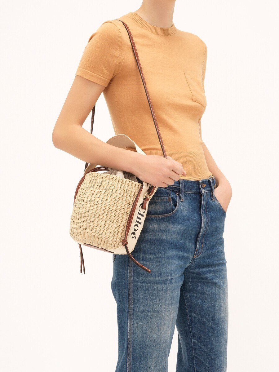 Small Woody basket in natural fibers - 3
