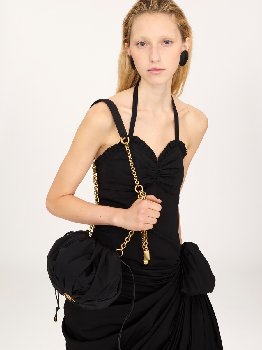Chlo&eacute; Pliss&eacute; shoulder bag with chain in nylon - 3