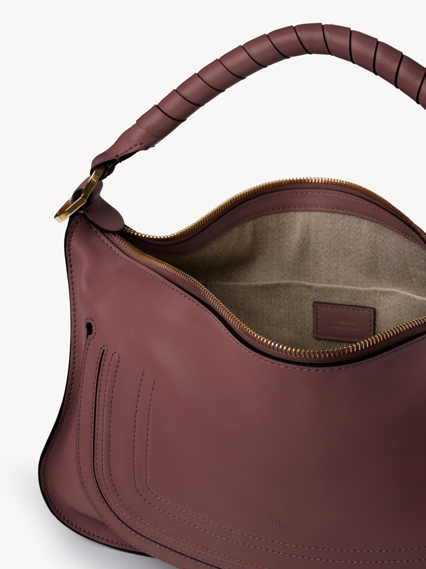 Small Marcie shoulder bag in soft leather - 6.0