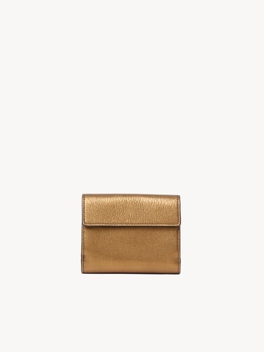 Small Envelope tri-fold in metallized leather - 4