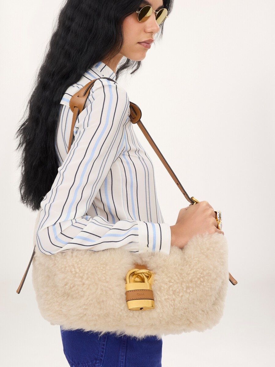 Paddington crossbody bag in shearling - 2