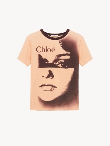 Crew-neck logo T-shirt in cotton jersey - 1