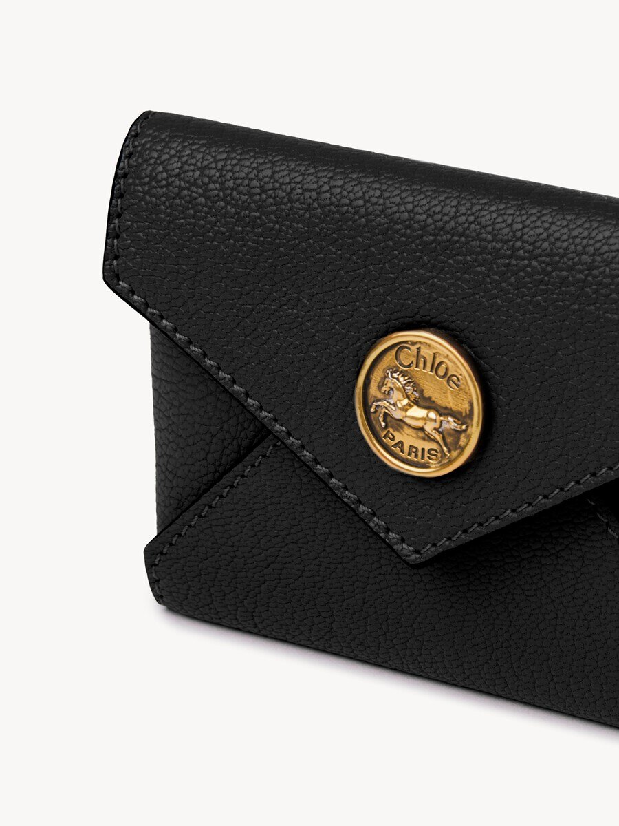 Envelope card holder in grained leather - 3