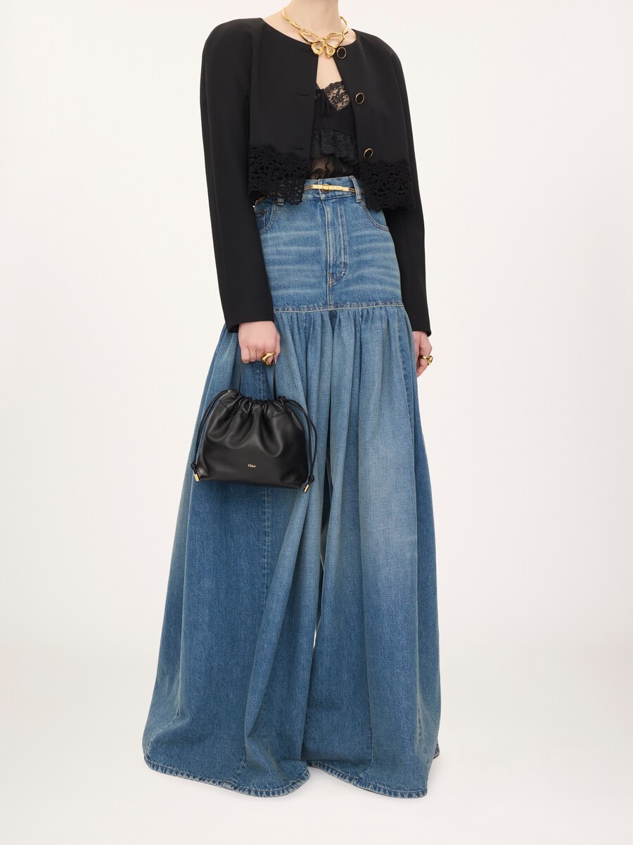 Small Chlo&eacute; Icons shoulder bag with chain in soft leather - 6