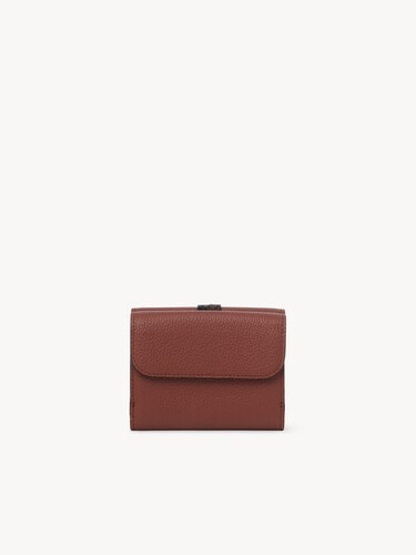 Small Alphabet tri-fold in grained leather - 4