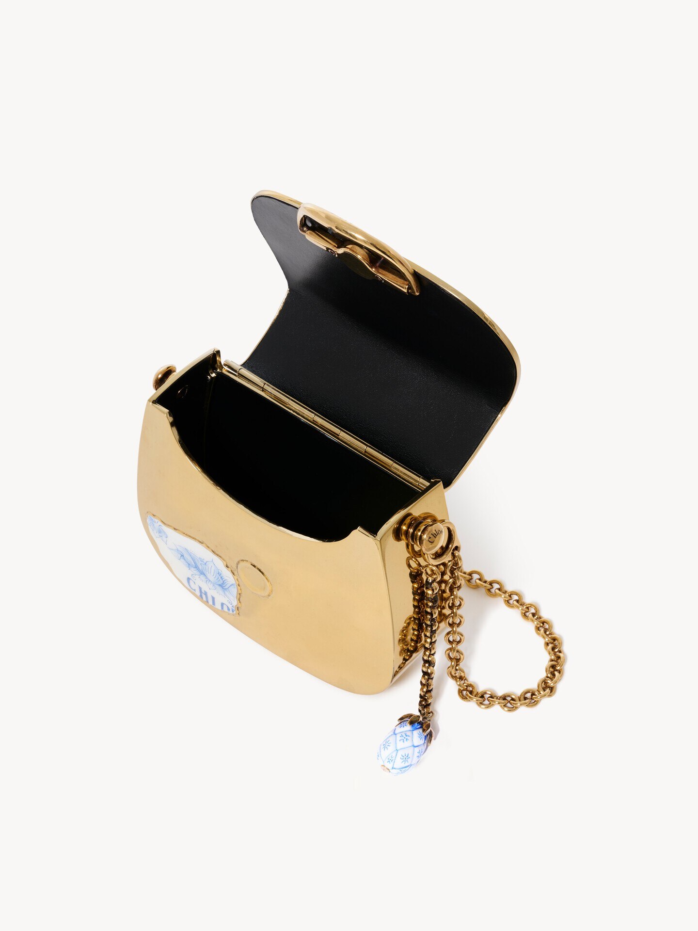 Minaudi&egrave;re &agrave; rabat Souvenir Treasures en laiton - 5.0