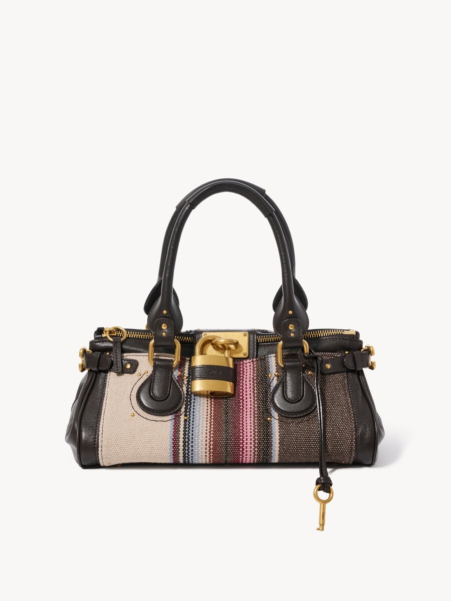 Paddington bag in tweed & grained leather - 1