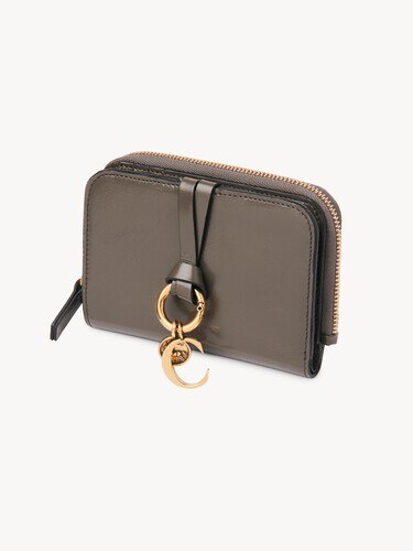 Alphabet bi-fold wallet in shiny leather - 3