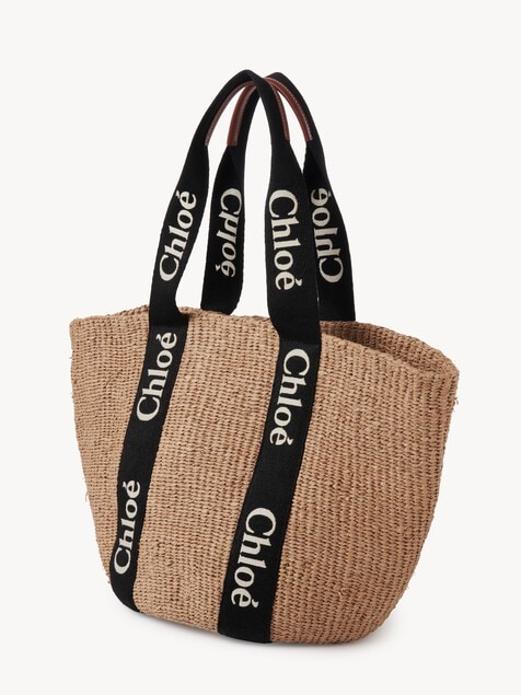 Large Woody basket in natural fibers