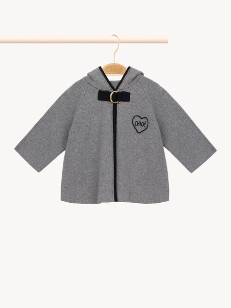 Manteau &agrave; capuche et logo Enfant