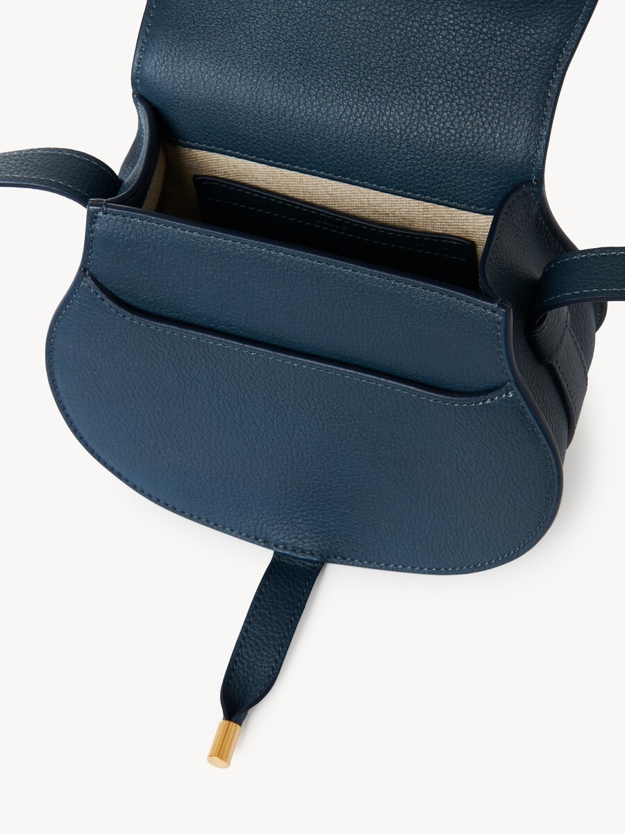 Small Marcie saddle bag in grained leather - 6